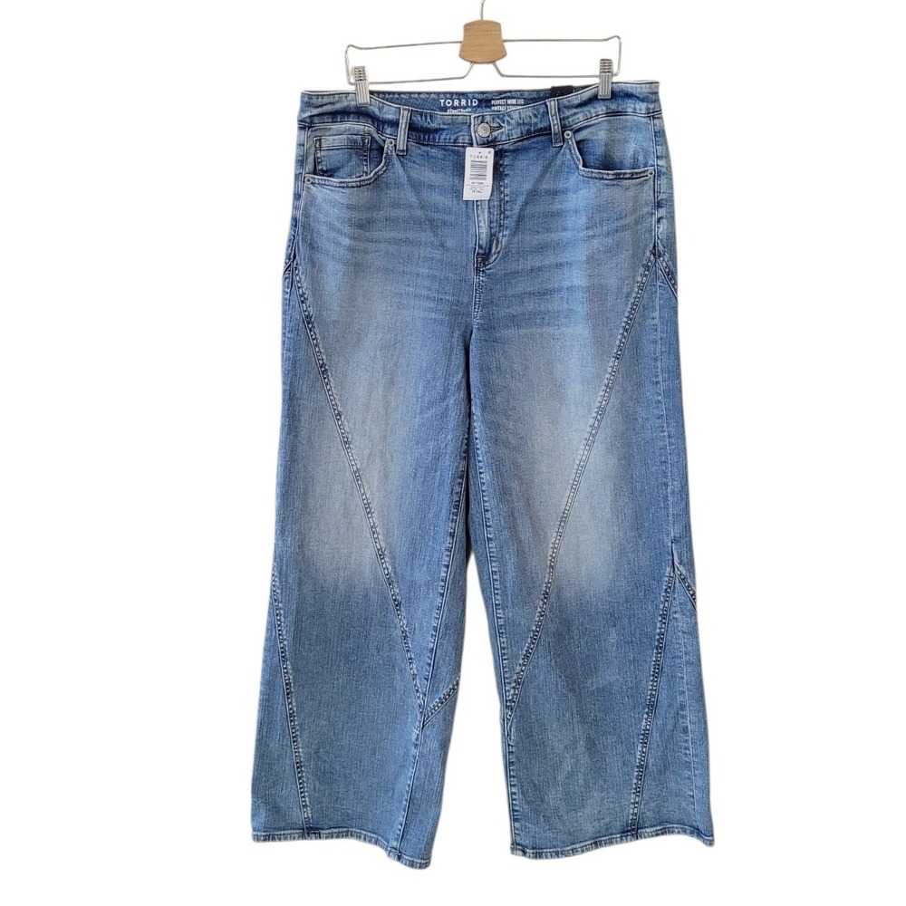 TORRID 18 Tall Perfect Wide Leg Vintage Stretch Twisted Seams Jeans Women